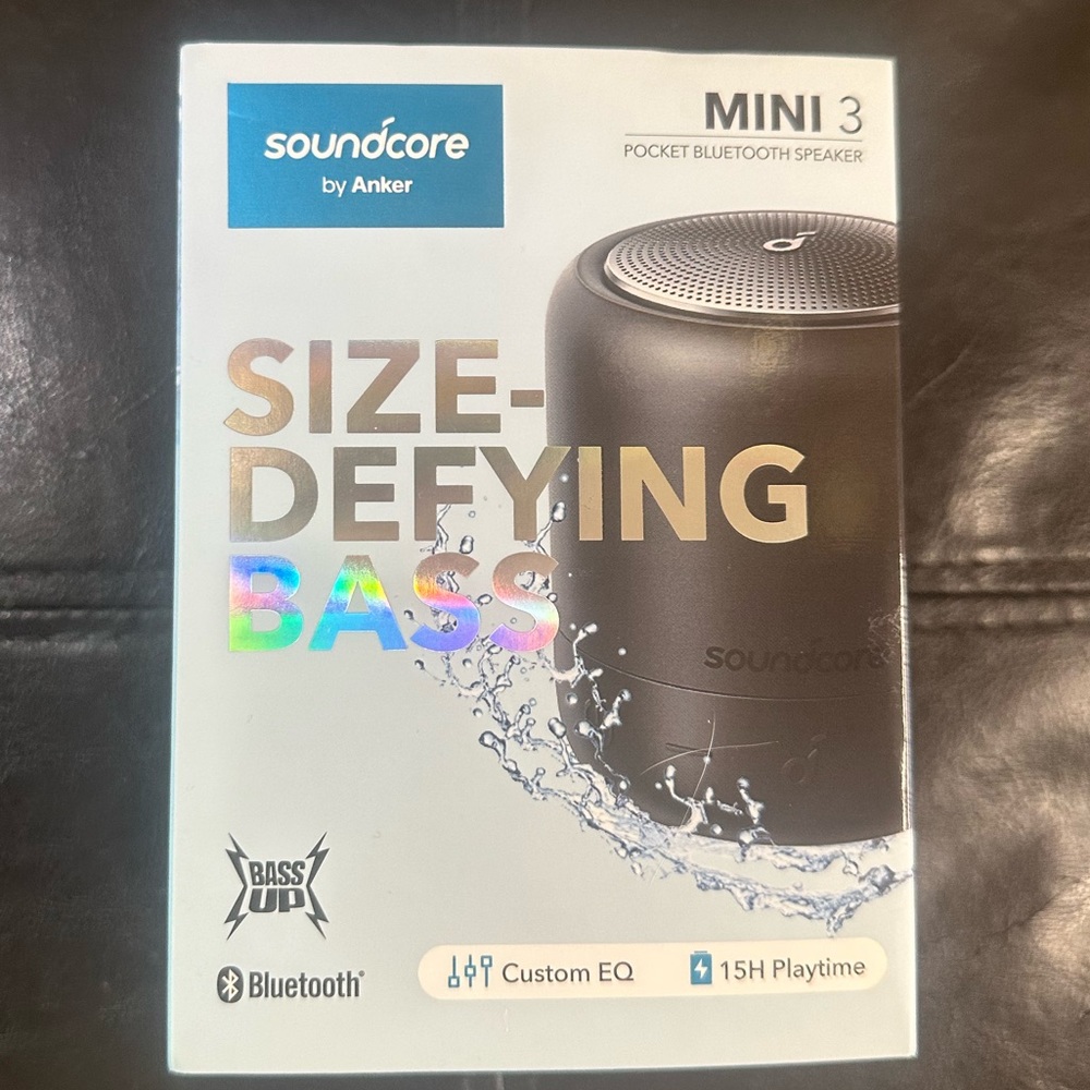 Soundcore mini Bluetooth speaker 15h play time waterproof